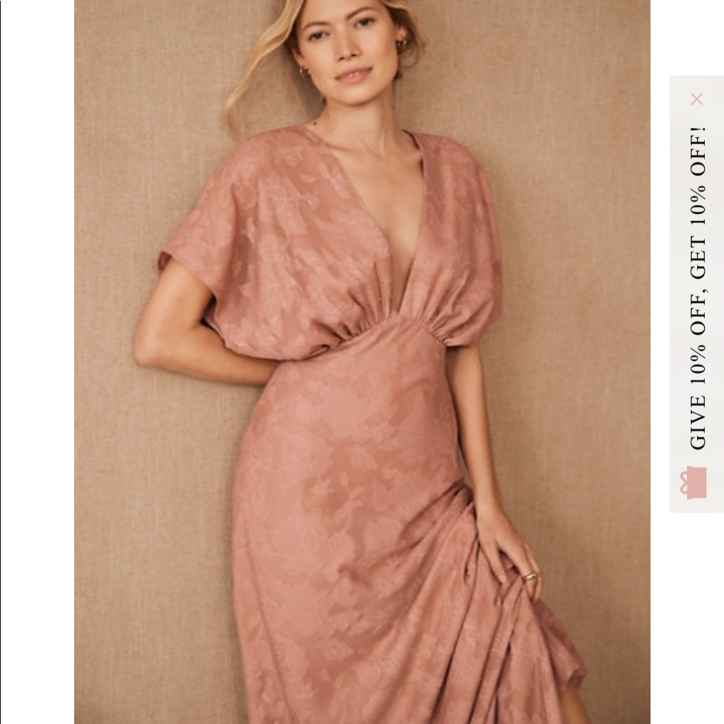 Anthropologie Bhldn Maxi Bridesmaid Prom Wedding Guest